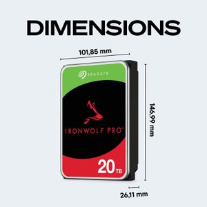Seagate IronWolf NAS hard drive for homelab media storage